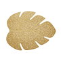 Versa Salvamantel Hoja Dorado PVC 45.5 x 36.5 cm (6 Unidades)