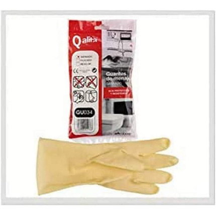 Blanca Guantes de látex satinados antideslizantes sin polvo talla pequeña Blanca Guantes de látex satinados antideslizantes sin polvo talla pequeña