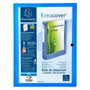 Exacompta Carpeta de Proyectos Krea Cover 40mm con Clip A4 Azul