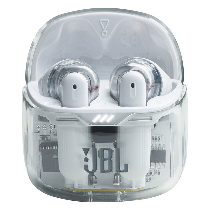 JBL Tune Flex True Wireless Auriculares Intrauditivos con Cancelación Activa de Ruido (ANC), Bluetooth 5.2, IPX4, Blanco Fantasma