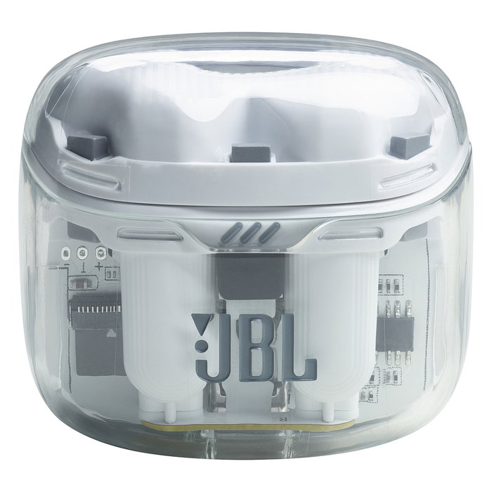 JBL Tune Flex True Wireless Auriculares Intrauditivos con Cancelación Activa de Ruido (ANC), Bluetooth 5.2, IPX4, Blanco Fantasma