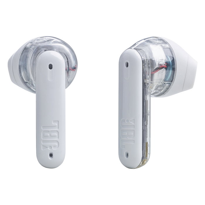 JBL Tune Flex True Wireless Auriculares Intrauditivos con Cancelación Activa de Ruido (ANC), Bluetooth 5.2, IPX4, Blanco Fantasma