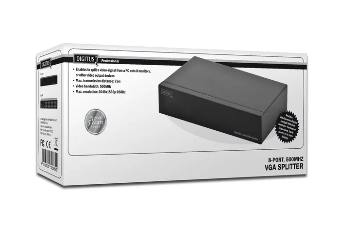 Digitus DS-42130 Divisor de Video VGA 8x VGA Digitus DS-42130 Divisor de Video VGA 8x VGA