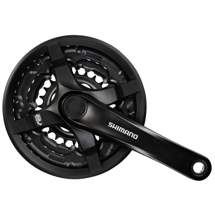 Shimano Bielas Tourney FC-TY 501, Juego de Bielas 170mm, 6/7/8 Velocidades, Aluminio, Cuadrado Shimano Bielas Tourney FC-TY 501, Juego de Bielas 170mm, 6/7/8 Velocidades, Aluminio, Cuadrado