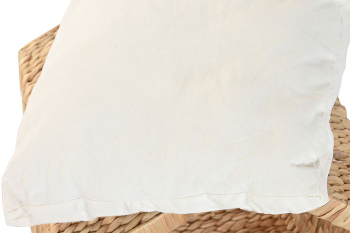 DKD Home Decor Cama Mascota Basicos Natural Crema Jacinto de Agua Metal 43 x 46 x 43 cm