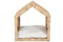 DKD Home Decor Cama Mascota Basicos Natural Crema Jacinto de Agua Metal 43 x 46 x 43 cm