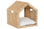 DKD Home Decor Cama Mascota Basicos Natural Crema Jacinto de Agua Metal 43 x 46 x 43 cm