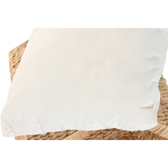 DKD Home Decor Cama para Mascota de Jacinto de Agua y Metal 43x43x46 cm