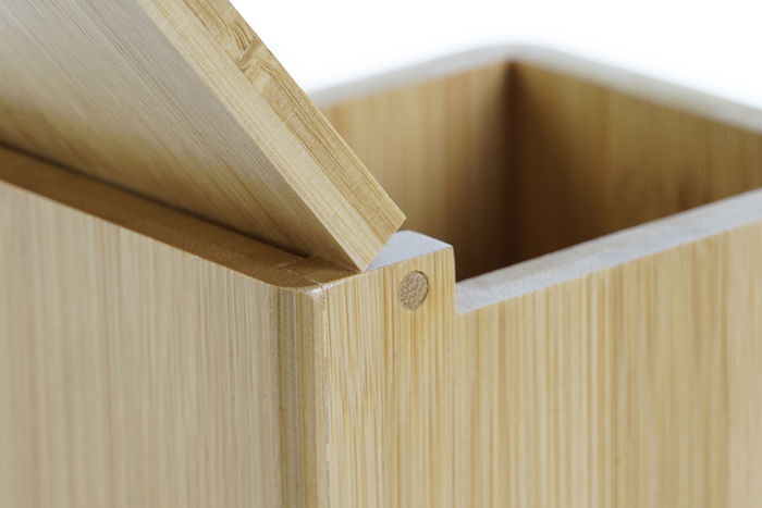 DKD Home Decor Salero Bambu Natural 13 x 10 x 10 cm