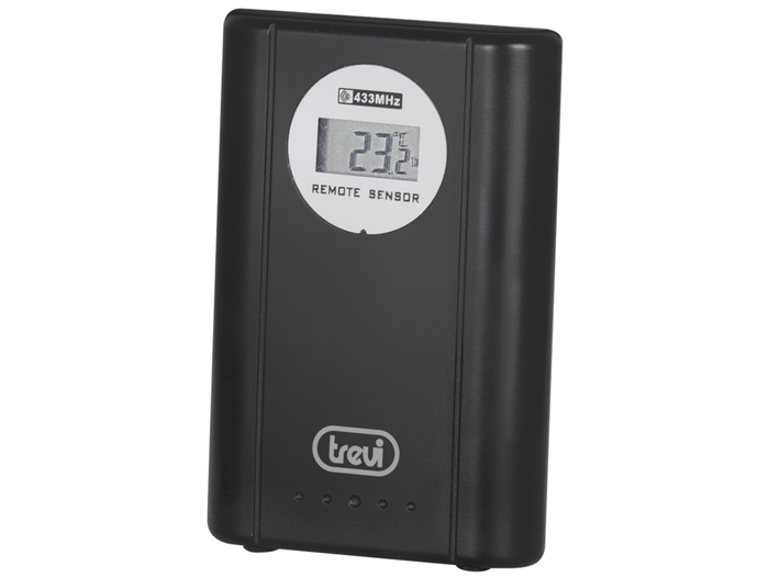 TREVI OM 3560 RC Termómetro LCD Negro para Interior y Exterior con Batería TREVI OM 3560 RC Termómetro LCD Negro para Interior y Exterior con Batería