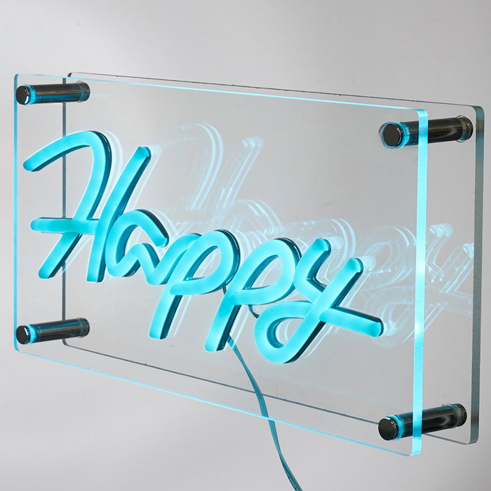 Home Deco Factory Luz Neón LED USB "Happy" Decoración Hogar Home Deco Factory Luz Neón LED USB "Happy" Decoración Hogar