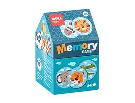 Apli Juego Didáctico Memory Casita Safari 24 Piezas Niños +3 Años