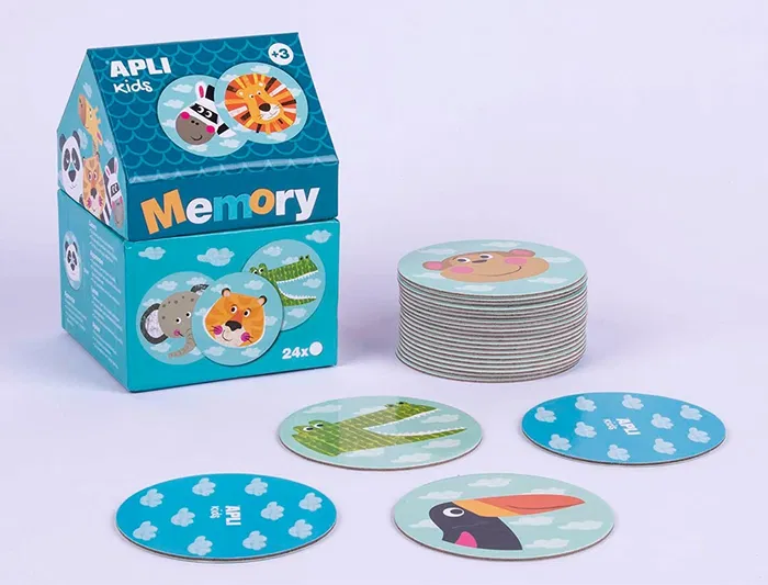 Apli Juego Didáctico Memory Casita Safari 24 Piezas Niños +3 Años