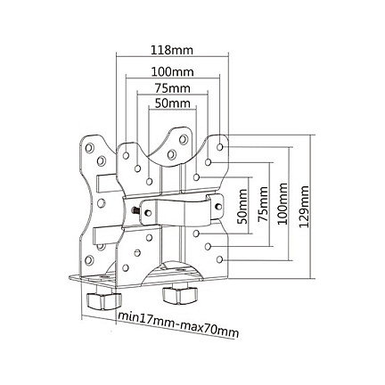 Equip Soporte VESA para CPU/PC o Monitor de Escritorio 650890