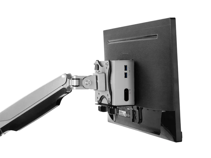 Equip Soporte para CPU 650890 - Bajo Mesa, VESA 100x100, Soporte para Monitor o Escritorio, Máx. 5Kg, Negro