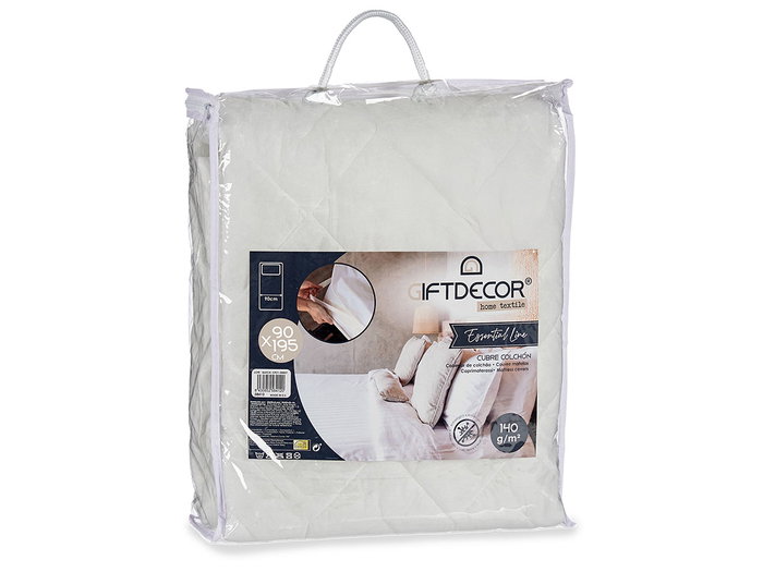 Giftdecor Cubre Colchón TNT con Goma Blanco 90cm Giftdecor Cubre Colchón TNT con Goma Blanco 90cm