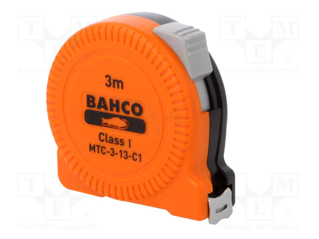 BAHCO Flexómetro de 3 m con Cinta de Acero de 25 mm
