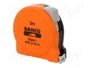 BAHCO Flexómetro de 3 m con Cinta de Acero de 25 mm