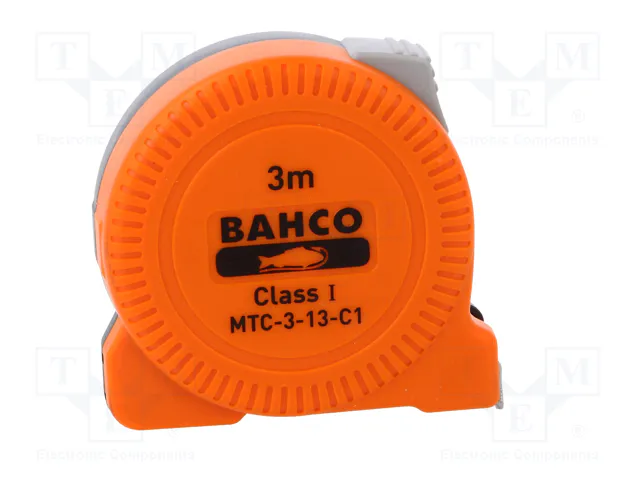 BAHCO Flexómetro de 3 m con Cinta de Acero de 25 mm