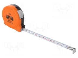 BAHCO Flexómetro de 3 m con Cinta de Acero de 25 mm
