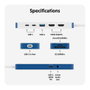 Targus HyperDrive Flex 9 Port Dual 4K HDMI USB-C Hub