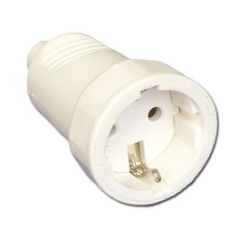 Base aérea bipolar de PVC blanca 50307-44307