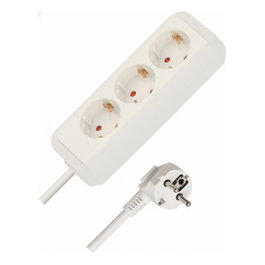 Brennenstuhl Regleta Eco-Line 3 salidas AC 3 m Blanco