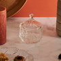Home Deco Factory Bombonera de Vidrio, Diámetro 9,5 cm Altura 12 cm, Capacidad 200 cl, Apta para Lavavajillas