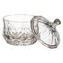 Home Deco Factory Bombonera de Vidrio, Diámetro 9,5 cm Altura 12 cm, Capacidad 200 cl, Apta para Lavavajillas