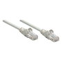 Intellinet 738934 Cable de Red Cat5e SF/UTP 0.25m Gris, Compatible con CCA, Conectores RJ-45 Macho Chapados en Oro