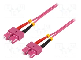LOGILINK Cable de conexión de fibra óptica OM4 duplex SC/UPC a SC/UPC 20m