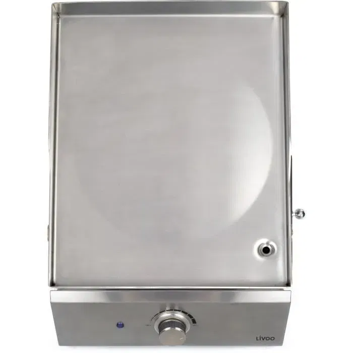 Livoo DOC292 Plancha de gas con 1 quemador de acero inoxidable