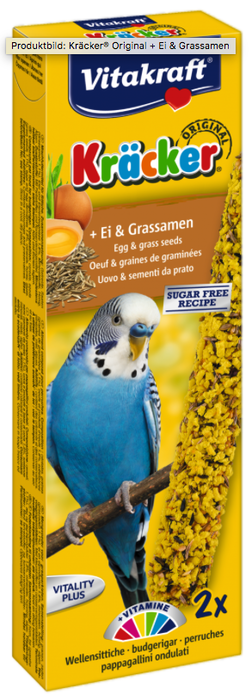 Vitakraft Barritas Periquito Huevo y Semilla para Aves, 7 Paquetes de 2 Unidades