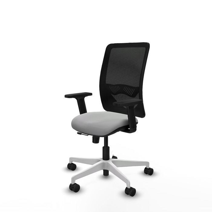 PIQUERAS Y CRESPO Silla de oficina Zulema con mecanismo Sincro/Traslack Gris claro y Negro PIQUERAS Y CRESPO Silla de oficina Zulema con mecanismo Sincro/Traslack Gris claro y Negro