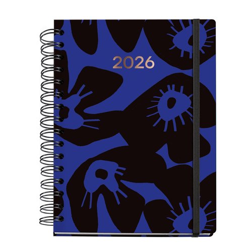 Agenda Anual (2026) Miquelrius Trends Marf Organic Pattern Wire-O Tapa Extra Con Goma Plus 155X213 D/P Midnight Bloom Agenda Anual (2026) Miquelrius Trends Marf Organic Pattern Wire-O Tapa Extra Con Goma Plus 155X213 D/P Midnight Bloom