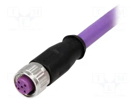 HARTING Conector M12 Hembra 4 Pines con Cable 10m Código B - Profibus