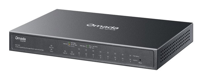 TP-Link Omada ES210GP Switch de 10 Puertos Gigabit con 8 Puertos PoE+ TP-Link Omada ES210GP Switch de 10 Puertos Gigabit con 8 Puertos PoE+