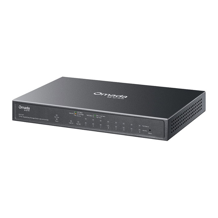 TP-Link Switch Omada 10 Puertos Gigabit Easy Managed con 8 Puertos PoE+ TP-Link Switch Omada 10 Puertos Gigabit Easy Managed con 8 Puertos PoE+
