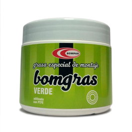 Bompar Grasa Montaje Verde con TEFLÓN PTFE 1100 para Bicicleta 500 gr Taller y Mantenimiento