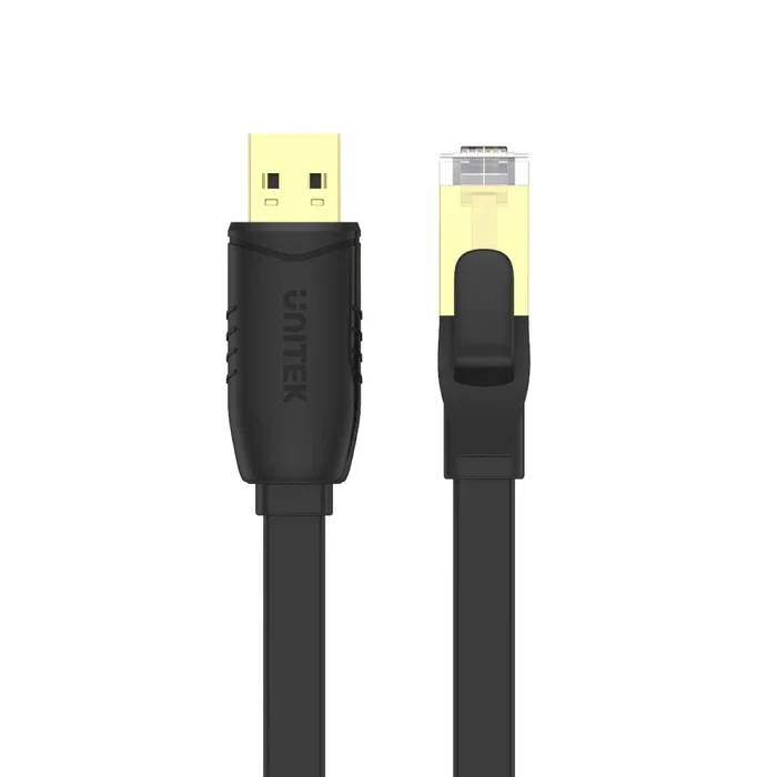 Unitek Y-SP02001B Cable USB 2.0 a RJ-45 Console Rollover Plano 1.8m Negro Unitek Y-SP02001B Cable USB 2.0 a RJ-45 Console Rollover Plano 1.8m Negro