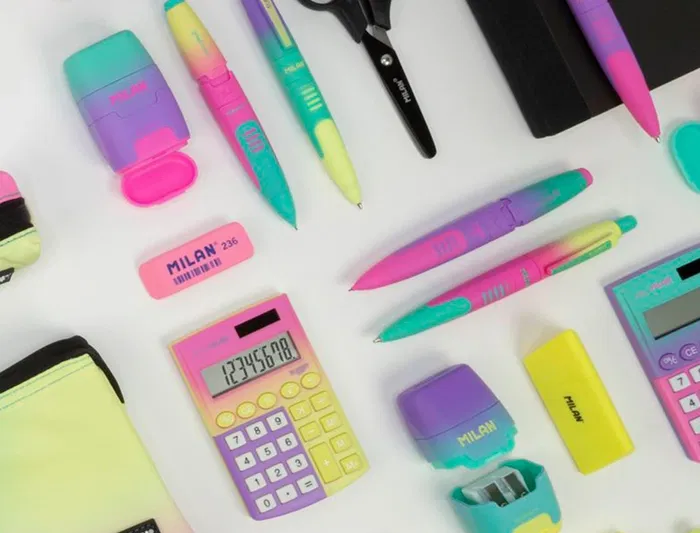 Milan Portaminas Compact Sunset 0,7 mm con Goma de Borrar Colores Surtidos