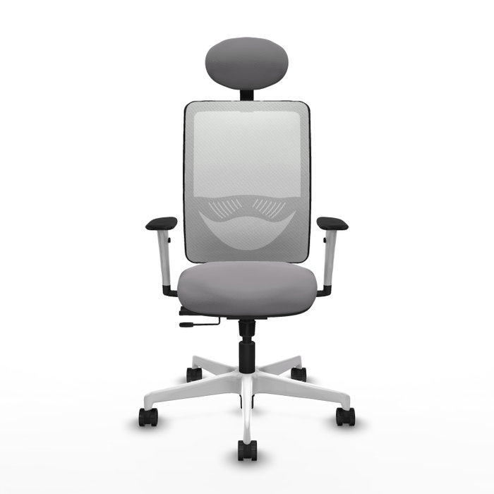 PIQUERAS Y CRESPO Silla de oficina Zulema Gris y Blanco