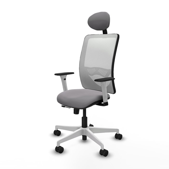 PIQUERAS Y CRESPO Silla de oficina Zulema Gris y Blanco