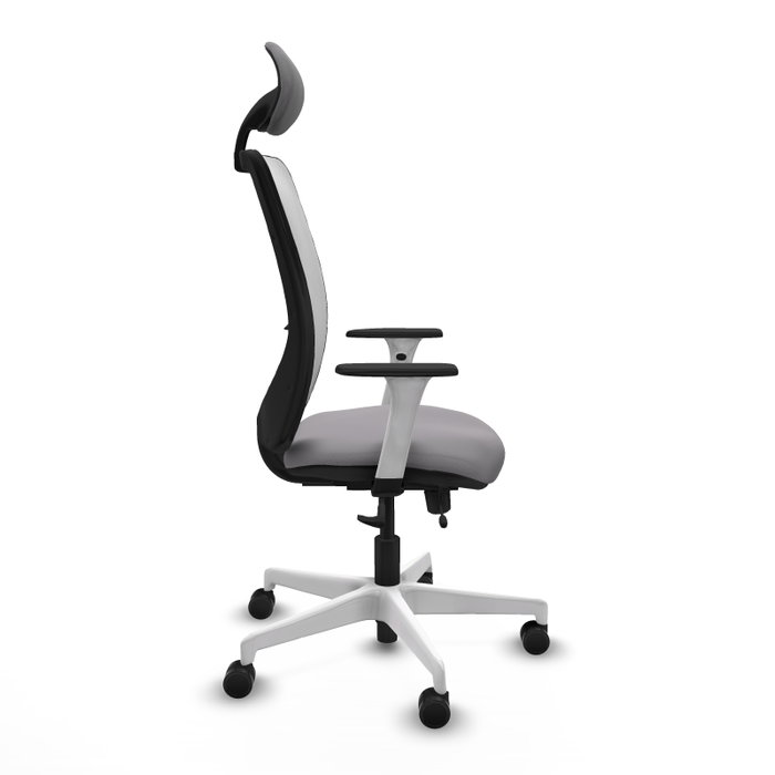 PIQUERAS Y CRESPO Silla de oficina Zulema Gris y Blanco