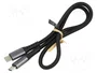 LogiLink Cable USB-C 20 Gb/s 100W 0.5m Negro