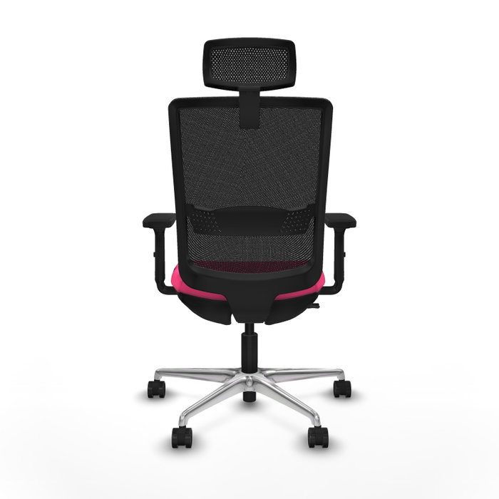 PIQUERAS Y CRESPO Silla de oficina Haches con mecanismo Sincro/Traslack, Rosa y Negro PIQUERAS Y CRESPO Silla de oficina Haches con mecanismo Sincro/Traslack, Rosa y Negro