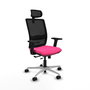 PIQUERAS Y CRESPO Silla de oficina Haches con mecanismo Sincro/Traslack, Rosa y Negro
