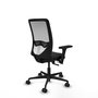 PIQUERAS Y CRESPO Silla de oficina Zulema con mecanismo Sincro/Traslack, Negro/Blanco