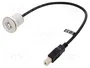 DeLOCK 88182 Cable USB 2.0 con toma de montaje USB B y conector USB B de 30 cm