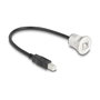 DeLOCK Cable USB 2.0 con toma de montaje USB B, 0,3 m
